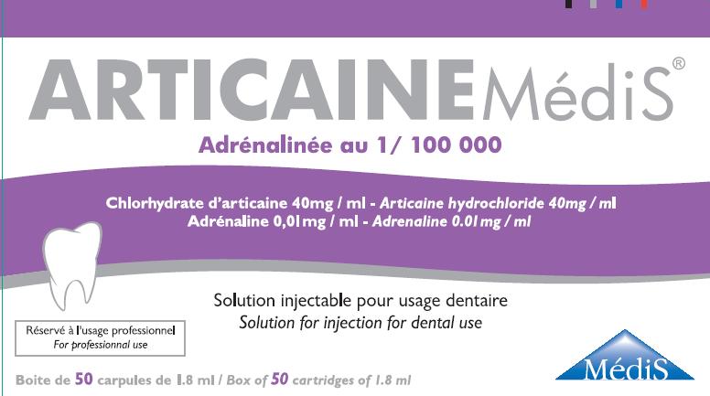 Articaine Medis Adrenaline
